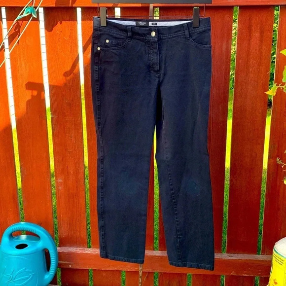 Olsen “Lisa” Navy Blue Midrise Jeans with Stretch, Mid weight - Picture 1 of 6